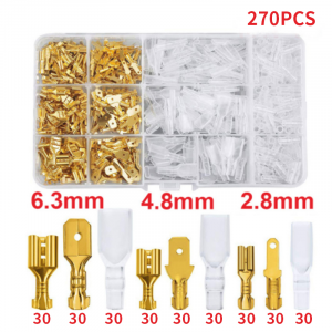 KIT FASTON M/F 2,8/4,8/6,3 CON GUAINA TRASPARENTE