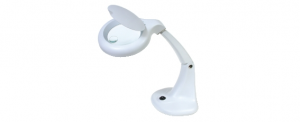 LAMPADA DA TAVOLO CON LENTE 3X LAMPADA FLUORESCENTE T4/G10q 220VAC
