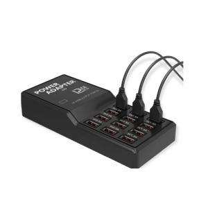 CARICABATTERIE HUB USB 12 PORTE FAST CHARGER 10A TOTALI 60W