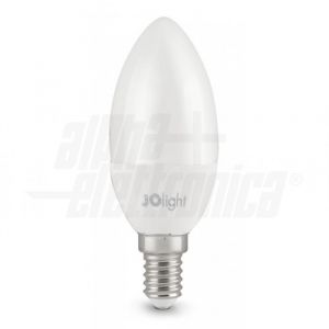 LAMPADINA A LED CANDELA  E14 C37 - 8W 740LM - 230Vac LUCE CALDA 3000K