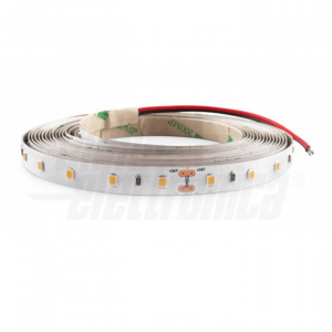 STRISCIA LED 5MT DA INTERNO IP20 24VDC 12W/m 1300lm/m 64LED/M 2835 4000K BIANCO NATURALE 10mm