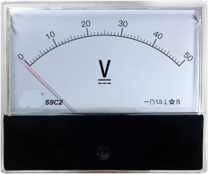 VOLTMETRO ANALOGICO DA PANNELLO 30VDC 120x100MM