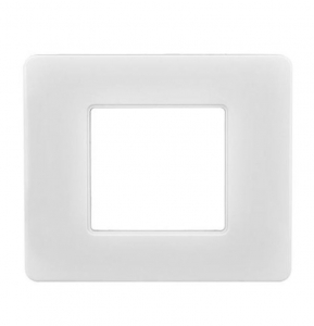 PLACCA BIANCA IN PLASTICA 2 POSTI 502 BTICINO MATIX