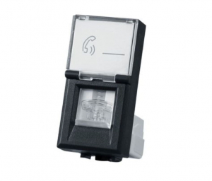 FRUTTO PRESA TELEFONICA NERO RJ11 BTICINO LIVING