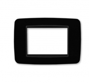 PLACCA NERA IN PLASTICA 3 POSTI 503 BTICINO LIVING