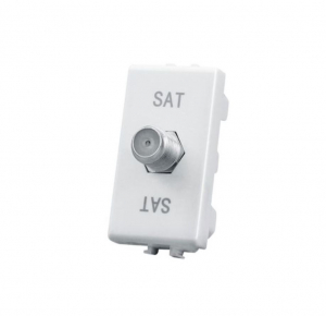 FRUTTO CONNETTORE F ANTENNA SATELLITARE BIANCO BTICINO MATIX