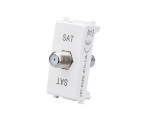 FRUTTO CONNETTORE F ANTENNA SATELLITARE BIANCO VIMAR