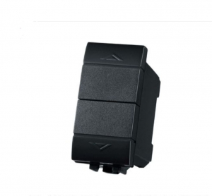 FRUTTO DOPPIO PULSANTE NERO 250VAC 16A BTICINO LIVING