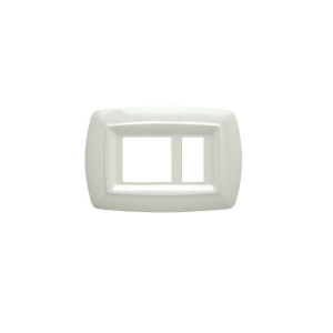 PLACCA BIANCA IN PLASTICA 1 POSTO + SCHUKO BTICINO MAGIC