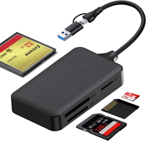 LETTORE MEMORY CARD OTG MICROSD+SD+MS+CF USB/A+TYPE-C