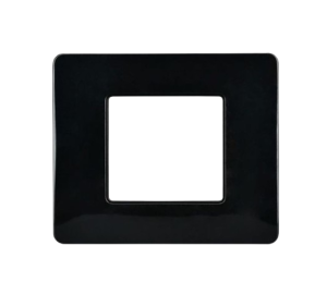 PLACCA NERA IN PLASTICA 2 POSTI 502 BTICINO MATIX