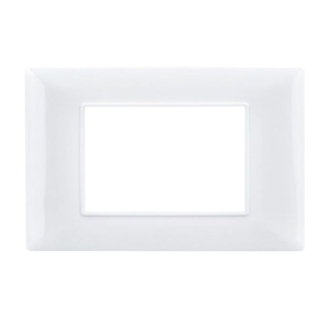 PLACCA BIANCA IN PLASTICA 3 POSTI VIMAR