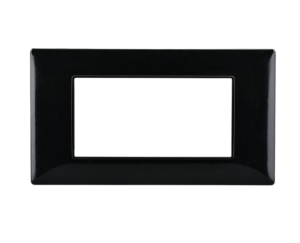 PLACCA NERA IN PLASTICA 4 POSTI VIMAR