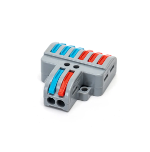 MORSETTO SERRACAVO RAPIDO 8 POLI 2 IN 6 OUT 0,5-6mm²  450V 41A