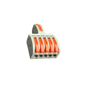 MORSETTO SERRACAVO RAPIDO 6 POLI 1 IN 5 OUT  0,08-4mm² 400V 32A
