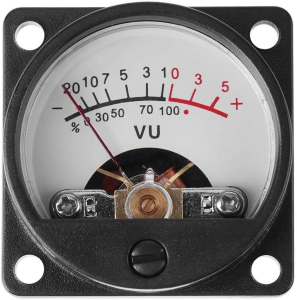 VU METER ANALOGICO DA PANNELLO 35x35x36mm
