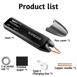 SALDATRICE A PUNTI PUNTATRICE PORTATILE A PENNA RICARICABILE REGOLABILE