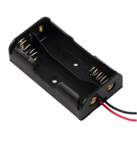 PORTABATTERIE 2XAA CON FILI