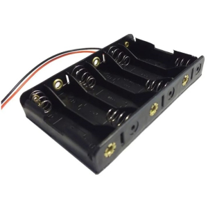 PORTABATTERIE 6XAA STILO CON FILI