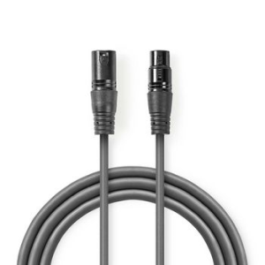 CAVO DIGITALE DMX 110OHM XLR MASCHIO XLR FEMMINA 10mt NEDIS