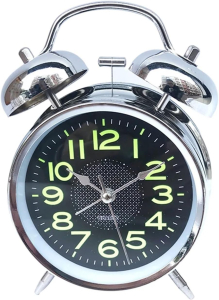 OROLOGIO SVEGLIA ANALOGICA VINTAGE A LANCETTE SUONERIA MECCANICA 16x10cm