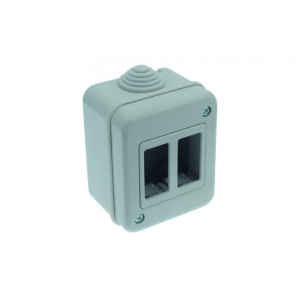 SCATOLA CASSETTA PORTAFRUTTO DA MURO 2 POSTI 502 IP40 SENZA PORTELLO BTICINO MAGIC