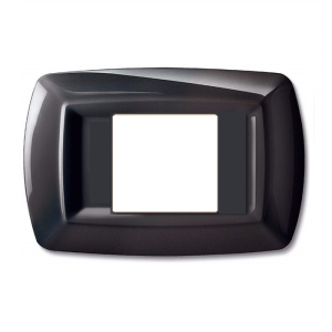 PLACCA NERA IN PLASTICA PER SCHUKO BTICINO MAGIC