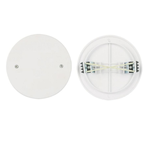 COPERCHIO TAPPO BIANCO IN PLASTICA CON GRAFFE PER SCATOLA TONDA DIAMETRO 85mm