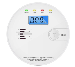 RILEVATORE DI CO MONOSSIDO DI CARBONIO A BATTERIA (3XAA) 70dB EN50291