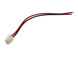 CONNETTORE JST 2 PIN MASCHIO P. 2,54 CON CAVETTI 5CM