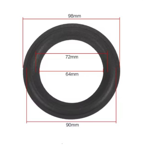 SOSPENSIONE IN POLIURETANO FOAM DI RICAMBIO PER ALTOPARLANTI 87mm 8,7CM 3,5"