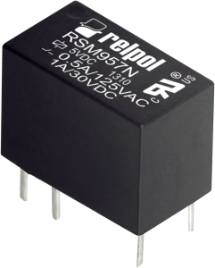 RELE' BOBINA 5VDC 166,7mOHM 150mW 1 SCAMBIO 250VAC 0,25A H10XL12XP10mm SPDT IP67 RELPOL