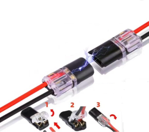 SET GIUNZIONE RAPIDA A MORSETTO PER 2 FILI AWG22 MAX