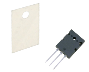 ISOLATORE IN MICA PER TO264 CON BUCO 22X28X0,12mm