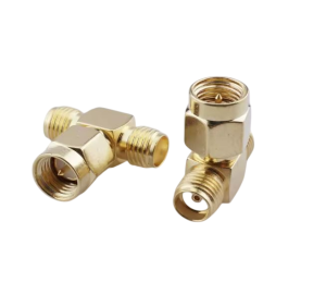 ADATTATORE A T DA SMA FEMMINA A 2 SMA MASCHI RVEVERSE