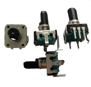 ENCODER ROTATIVO CON INTERRUTTORE ALPS EC12E 2424407 24 PASSI/360° (15° A PASSO) 12mm