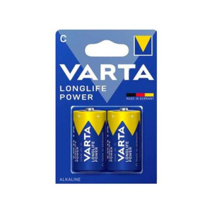 BATTERIA 2 MEZZA TORCIA C LR14 ALCALINA 1,5V LONGLIFE POWER VARTA