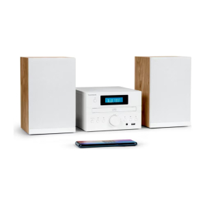 SISTEMA MICRO HIFI CD MP3 BLUETOOTH 5.3 USB FM AUX TELECOMANDO 2X25W RMS BIANCO THOMSON