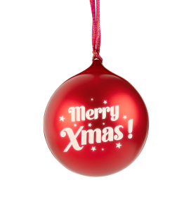 SPEAKER BLUETOOTH 5.3 PALLA DI NATALE ROSSA EFFETTI LUMINOSI E SONORI TWS 10W