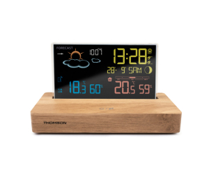 SVEGLIA STAZIONE METEO CON SENSORE ESTERNO WIRELESS DISPLAY LCD RETROILLUMINATO A COLORI CT610
