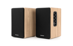 CASSE ATTIVE MULTIMEDIALI IN LEGNO BLUETOOTH 5.3 HDMI USB AUX RCA TOSLINK TELECOMANDO 150W RMS THOMSON