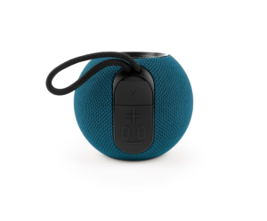 SPEAKER BLUETOOTH 5.3 SFERICO RICARICABILE USB MICROSD TWS EFFETTI LUMINOSI 15W BLU