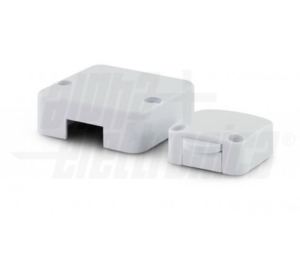 PULSANTE BIANCO NC PER ARMADIO ANTA FISSAGGIO A PARETE MURO PANNELLO 220VAC 2A