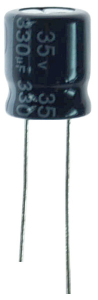CONDENSATORE ELETTROLITICO 47uF 160V 105° RADIALE