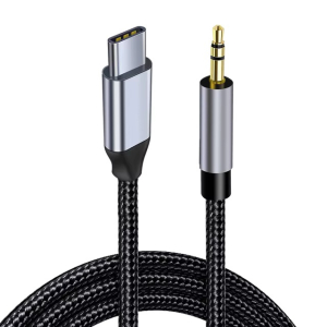 (copia) CAVO CONVERTITORE DA USB TYPE-C A JACK 3,5mm MASCHIO 0,5MT