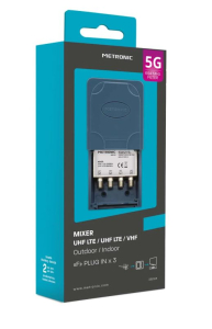 ACCOPPIATORE 3 ING UHF/UHF/VHF 1 OUT FILTRO 5G LTE