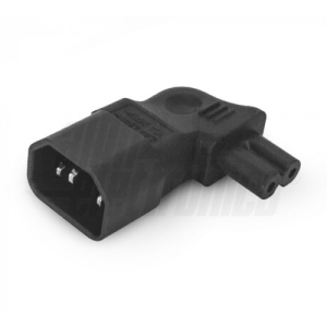 ADATTATORE DA PRESA C7 A SPINA C14 VDE LATERALE