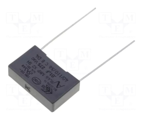 CONDENSATORE CLASSE X2 POLIPROPILENE 10nF 0,01uF PASSO 15mm 275VAC