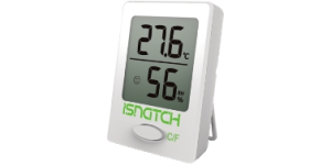 MINI TERMOMETRO IGROMETRO DA INTERNO MAGNETICO STAFFA °C °F BIANCO