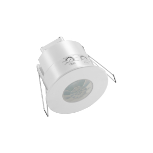 SENSORE DI MOVIMENTO PIR DA INCASSO 360° FORO 63-66mm IP54 MAX 2KW INCANDESCENZA 1KW LED 220VAC